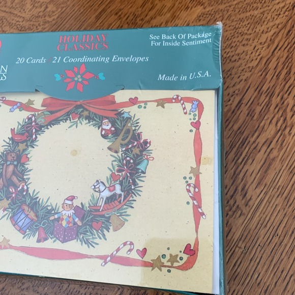 Vtg American Greetings Holiday Classics Made USA Christmas Cards Box Of 20 NIP - Picture 15 of 15